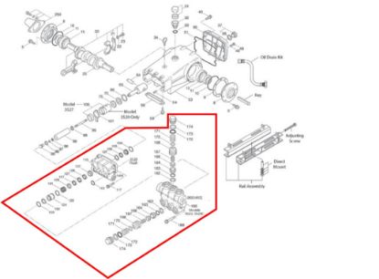Culasse complète Ø32 pour pompe CAT 3520