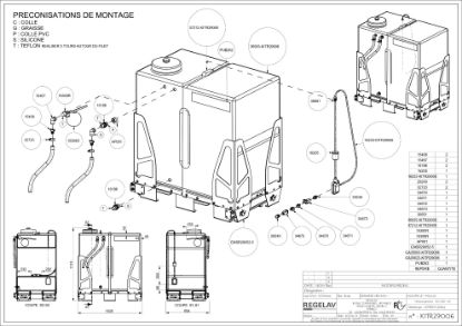 Kit cuve à eau 500L sur châssis pour nettoyeur embarqué GA340-390-690