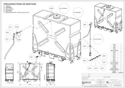 Kit cuve à eau 1000L sur châssis pour nettoyeur embarqué GA200