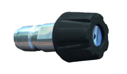 Coupleur mâle AKBO inox et buse 2530 + protection noire