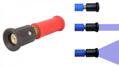 Lance BP rouge avec jet réglable et grand débit F1/2 laiton