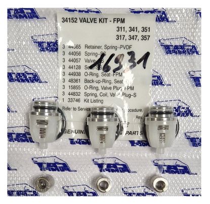 Kit 3 clapets et joints pour pompe CAT 311-341-351-317-347-357