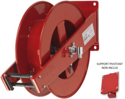 Enrouleur auto 20 m M1/2 F1/2 600 Bar acier rouge