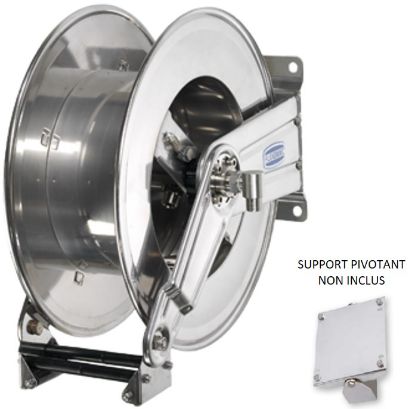 Enrouleur auto 35 m M1/2 F1/2 200 Bar inox