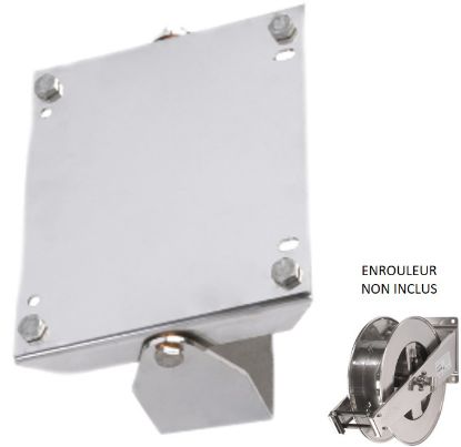 Support pivotant pour enrouleur auto 20 m en 1/2 inox