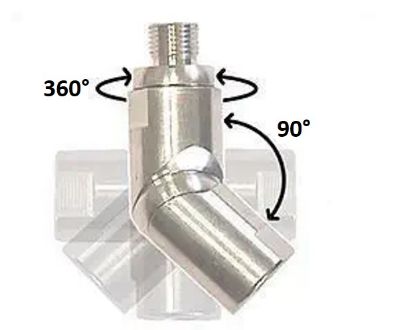 Coude orientable BP M1/2 F1/2 alu