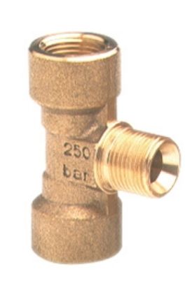 Té HP F3/8 F3/8 MBSP3/8 laiton