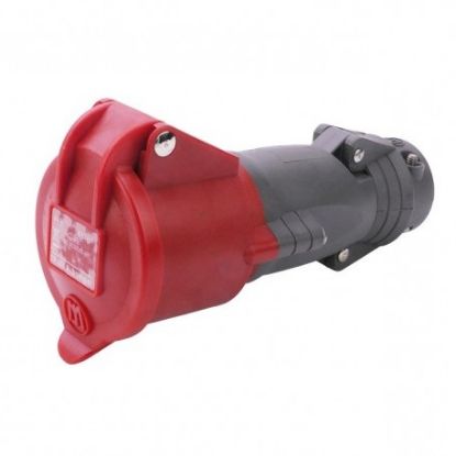 Prolongateur 16A 380V 3P+T à sortie droite Hypra plastique