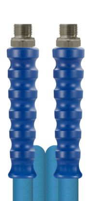 Flexible DN12 MP bleu 25m M1/2 M1/2 inox