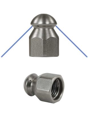 Buse canalisation 3 jets arrière F1/4 HP 035 inox