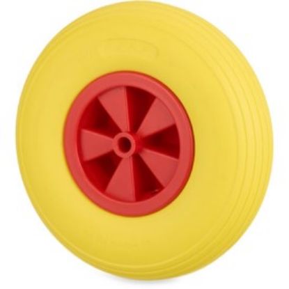 Roue Ø 400 - Ø 25 Increvable Jaune