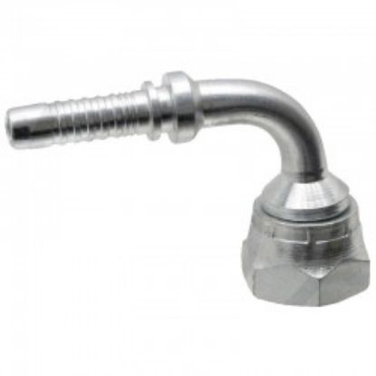 Raccord à sertir HP coude 90° DN8 FBSP3/8 zingué