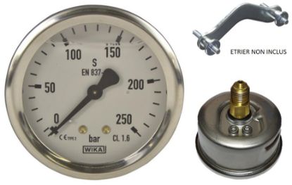 Manomètre liquide axial 0-100 Bar Ø63 M1/4