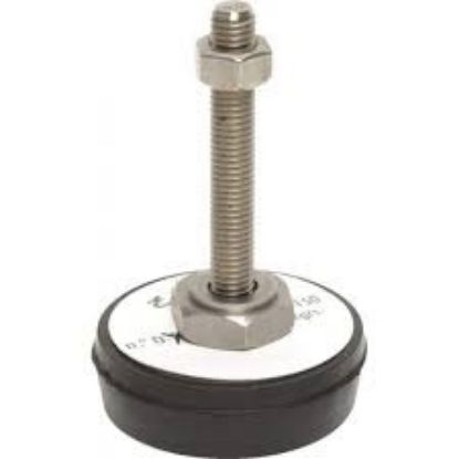 Pied réglable antivibratoire pour fixation au sol Ø70 M12x90