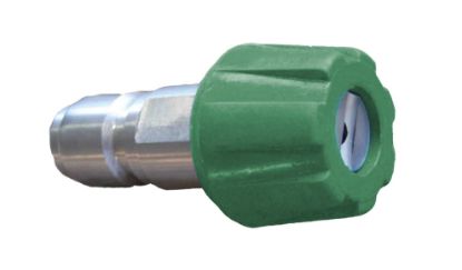 Coupleur mâle AKBO inox et buse 1507 + protection verte