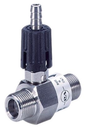 Injecteur détergent réglable M3/8 M3/8 inox + buse Ø2.1