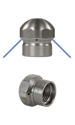 Buse canalisation 3 jets arrière F1/8 HP 035 inox