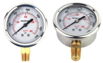 Manomètre liquide radial 0-400 Bar Ø63 MNPT1/4