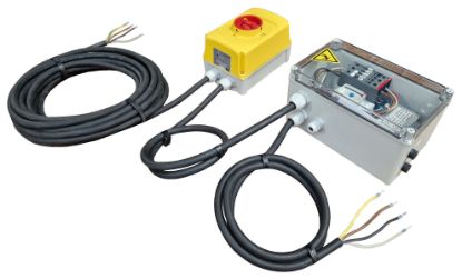 Kit boîtier arrêt auto + boîtier disjoncteur câblé 400V