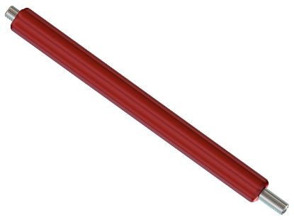 Lance droite rouge AL-F 340 mm M1/4 M1/4 inox