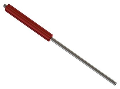 Lance droite rouge AL-FL 1000 mm M1/4 M1/4 inox