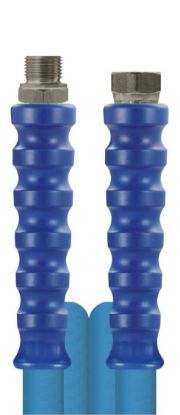 Flexible DN12 MP bleu 30m F1/2 M1/2 inox