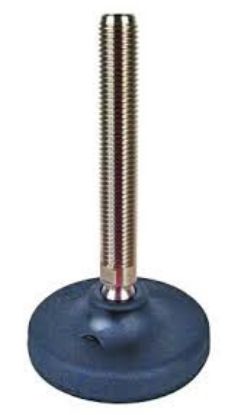 Pied réglable antidérapant à rotule pour fixation au sol Ø103 M16x150