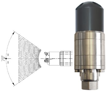 Tête de lavage A42FR2 160 Bar 40 l/min F1/2 3 porte buses F1/4 inox