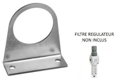 Support mural MX2-S pour filtre pneumatique zingué