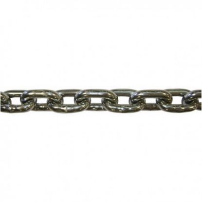 Chaîne calibrée Ø10 au pas de 30 mm inox polie, le m