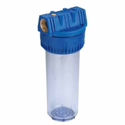 Corps de filtre 9" F1"1/2 PVC bleu