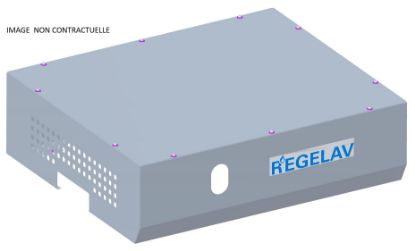 Kit capot inox (groupes motopompes) pour laveuse de caisses LC1200