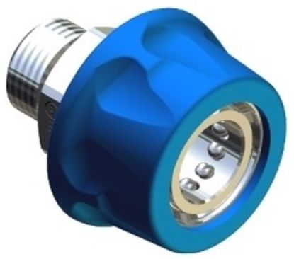 Coupleur femelle à billes ARS 178 - 250 Bar M1/2 inox + protection bleue