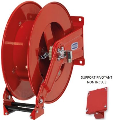 Enrouleur auto 40 m M1/2 F1/2 600 Bar acier rouge