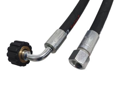 Flexible DN8 HP 2T bleu 0,6m F3/8 ETK22-90°