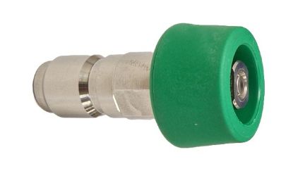 Coupleur mâle AKBO inox et buse 0530 + protection nylon verte