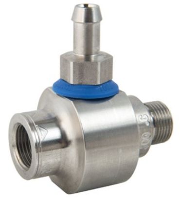Injecteur détergent ajustable F3/8 M3/8 inox + buse Ø2.5