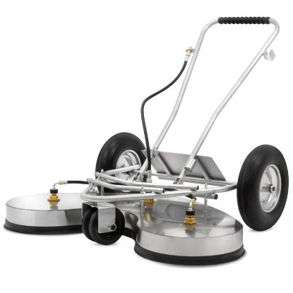 Cloche de lavage 1200 mm (roues gonflées) avec poignée 350 Bar 90°C inox