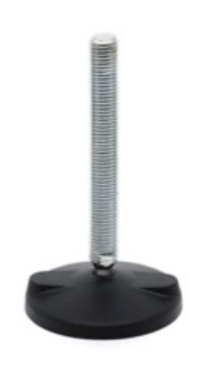 Pied réglable à rotule pour fixation au sol Ø80 M16x160