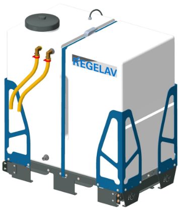 Kit cuve à eau 500L sur châssis pour nettoyeur embarqué GA340-390-690