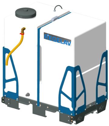 Kit cuve à eau 500L sur châssis pour nettoyeur embarqué GA200