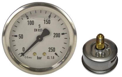 Manomètre liquide axial 0-600 Bar Ø63 M1/4