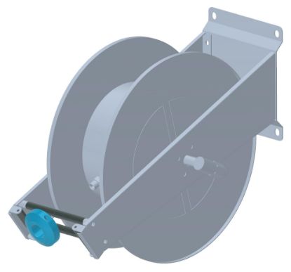 Kit enrouleur auto nu 20m M3/8 M3/8 200bar inox