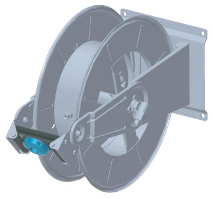 Kit enrouleur auto nu 35m M3/8 M3/8 200bar inox