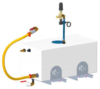 Kit bac tampon plastique 70L pour nettoyeur stationnaire ECK-X1