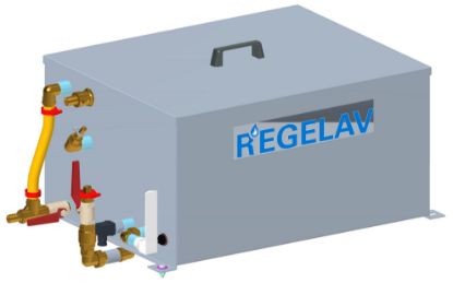 Kit bac tampon inox 100L (eau chaude <70°C) pour nettoyeur stationnaire PFX1