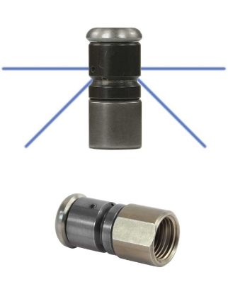 Buse canalisation rotative 2 jets arrière+2 latéral F1/8 HP 07 inox