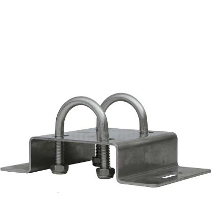 Support mural inox pour vanne à bille HP 500 Bar F3/8 et F1/2