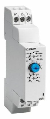 Relais temporisé CROUZET MUR1 0.1s-100h 24-240VAC 24VDC