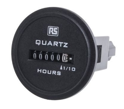 Compteur horaire analogique rond 10-80VDC
